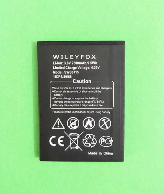 B-TAIHENG, gran , 3,8 V, 2500mAh, SWB0115, batería de repuesto para Wileyfox Swift SWB0115, batería para teléfono móvil