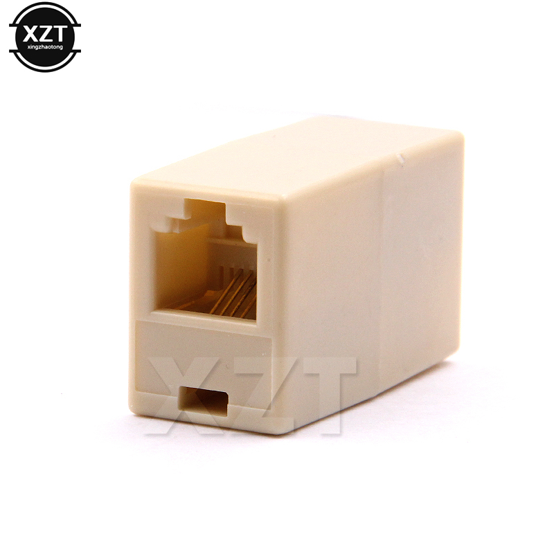 Novel RJ11 6P4C Telephone Straight Coupler, Telephone Cable Extender Joiner Adapter Connector Female to Female