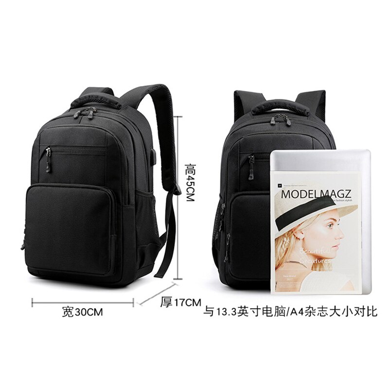 Grå mænd rygsæk skoletasker drenge teenager oxford rygsæk mandlige taske college stil stor kapacitet multifunktion rygsæk