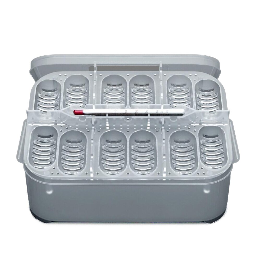 Di plastica Rettili Uova di Gallina Incubatrice Vassoio di Uova Hatcher Scatola Lucertola geco Caso Serpente Anfibi Allevamento Strumenti di Forniture mettere 12 uova