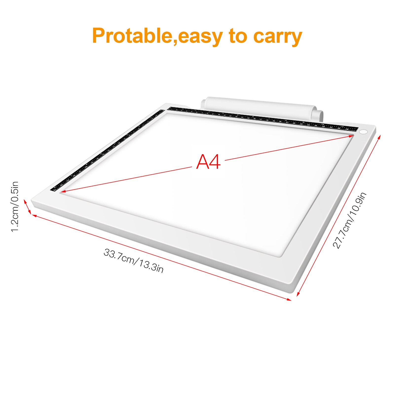 Portable A4 Tracing LED Light Pad Artcraft Copy Board Tracer 3 Levels Dimmable Brightness USB Powered Light Box for Drawing