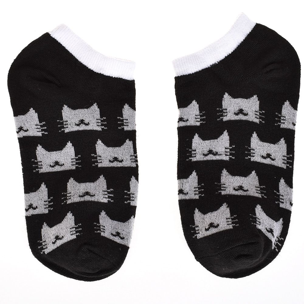 CAT Warm Comfortable Cotton Bamboo Fiber Girl Women's Socks Ankle Low Female Invisible Color Girl Boy Hosier 1pair=2pcs: 3