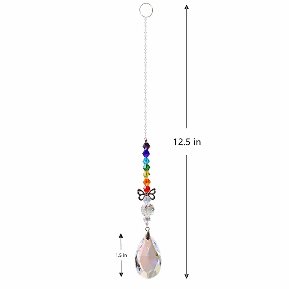 Seear Lights Hanging Sun Catchers – 6-Pack Glass Crystal Chandelier Decorations