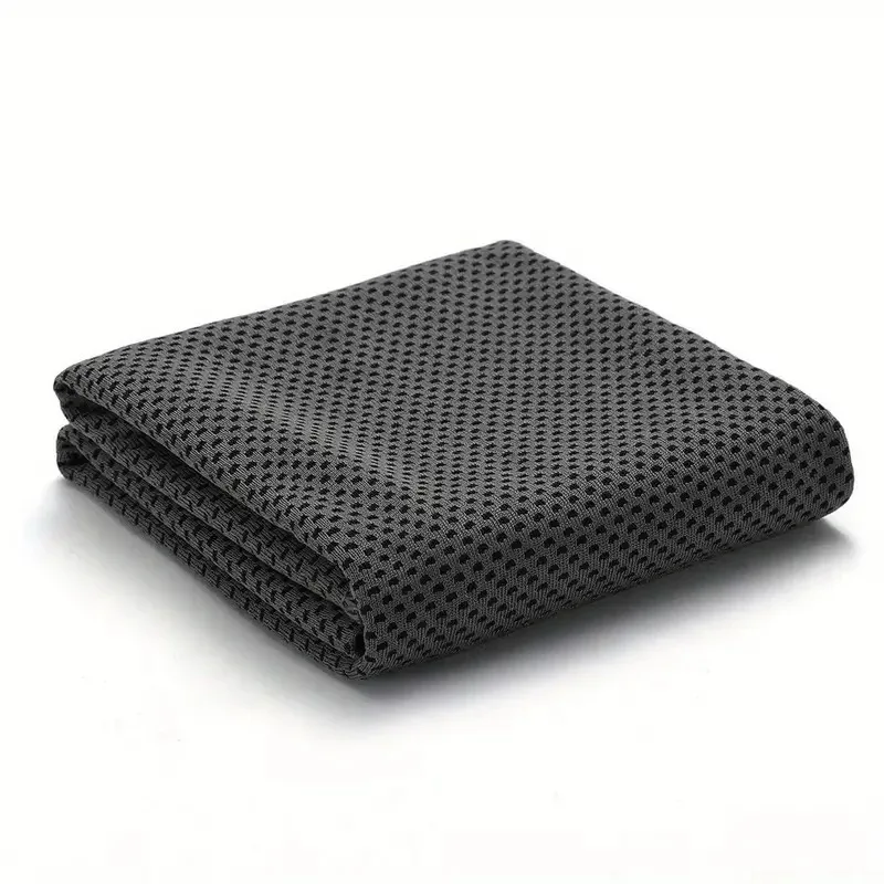 1pc draussen-sporthandtücher, kühlend, schnelltrocknend, aus weichem, atmungsaktivem Polyester, Ideal zum abtrocknen von schweiß und für draussen-aktivitäzehn.: Grau