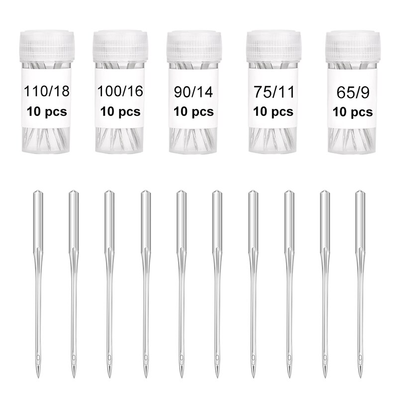 10Pcs Household Sewing Machine Needles With Bottle Universal Regular Round Head Stainless Steel Needles For DIY Sewing