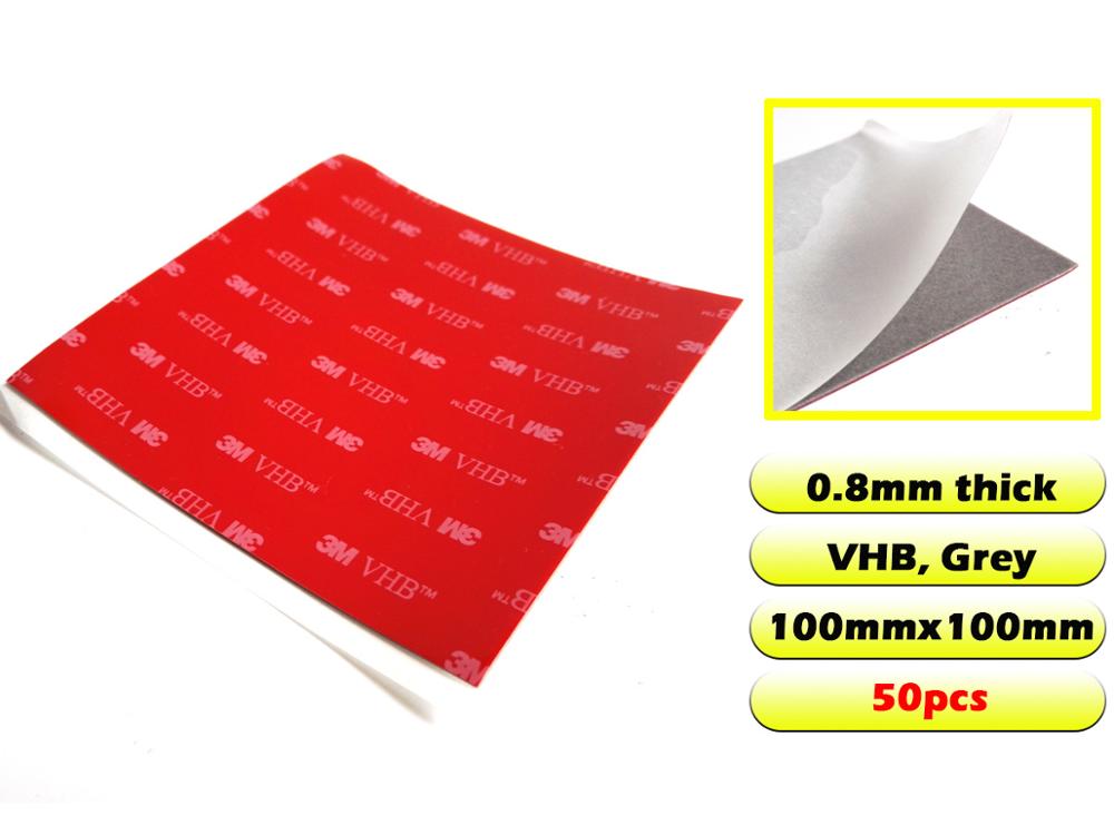 3M VHB Double Adhesive Round Circle Shape Sticker Gasket for Auto Car ETC Recorder Phone Holder Dia 10mm 20mm 25mm 30mm 40mm: 100mmx100mm Grey