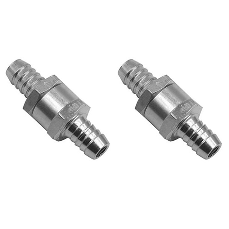 Aluminum Fuel Check Valve for Fuel System (Petrol, Crude oil) Stepped Joint Fuel One-Way Check Valve: Lavender