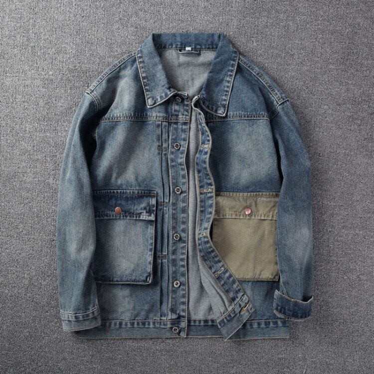 Denim jacket men\'s jacket Korean style trend casual wild spring autumn brand street loose denim jacket