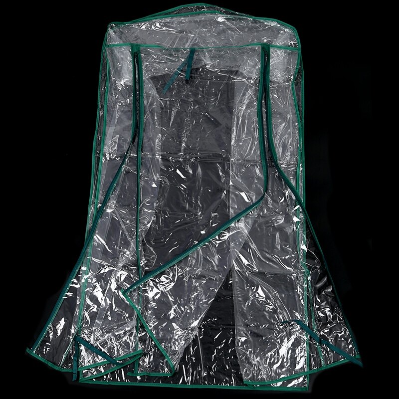 Pvc gezellige tuin niveau mini huis kas planten waterdichte uv-beschermhoes tuinplanten en bloemen (alleen pvc-hoes inbegrepen)