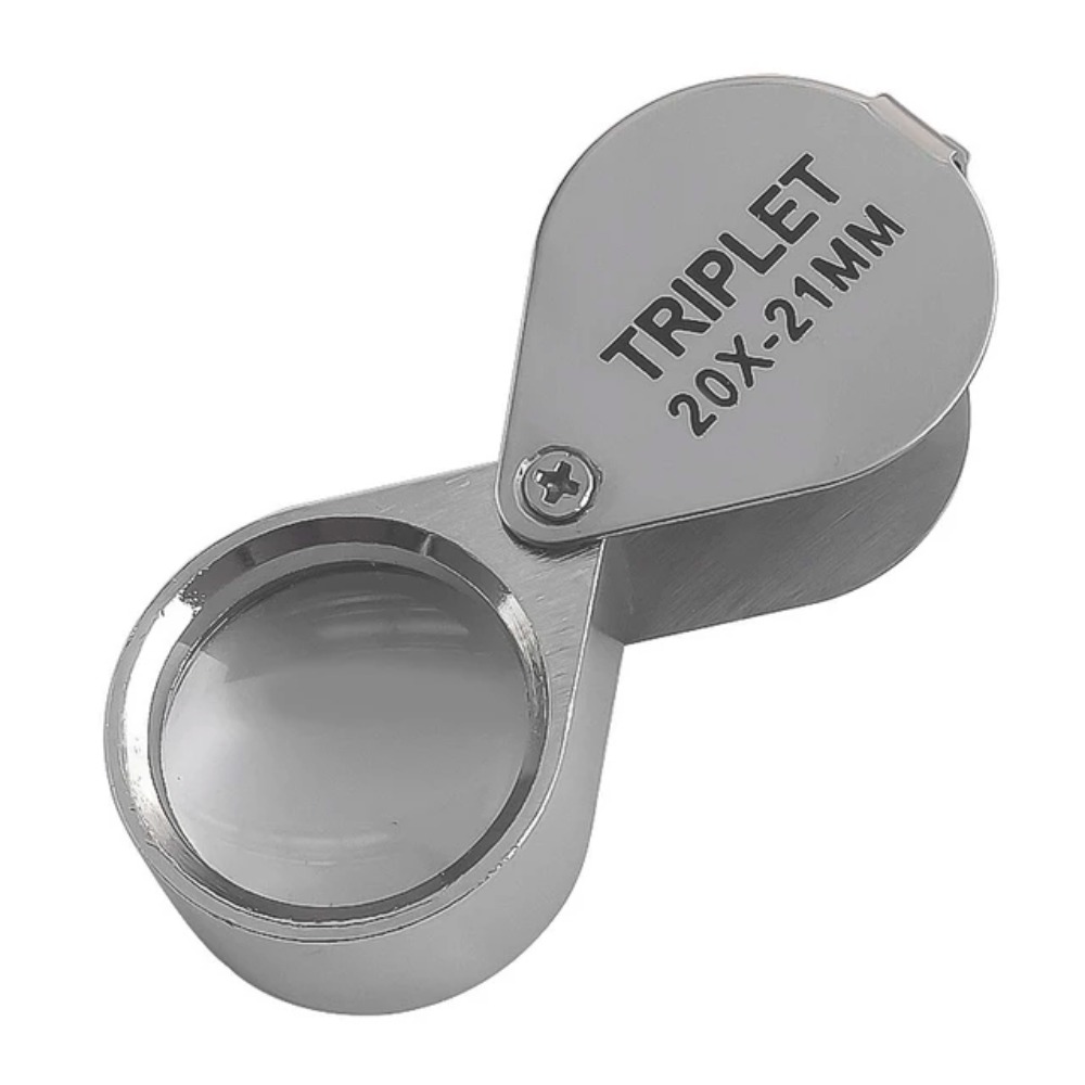 Mini lupa de bolsillo portátil 10-30X, lupa plegable de Metal para joyería, lupa de lectura de alta definición 10x20x 30x para joyeros: Multicolor