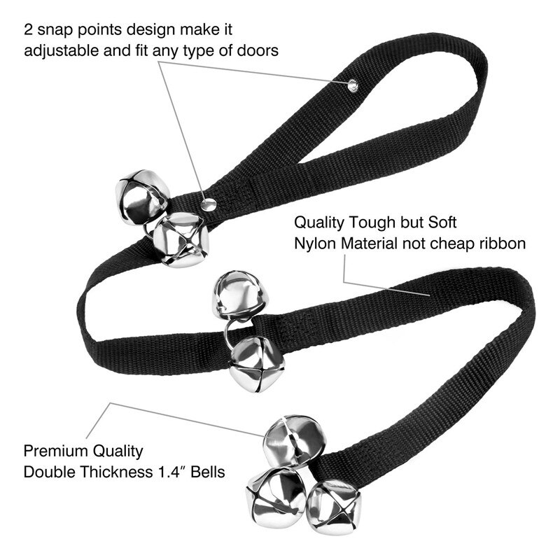 Hund Ausbildung Türklingel Einstellbar Hängen Hund Haustier Alarm Glocken Haustier Ausbildung Werkzeug Für klein Mittel groß Hunde