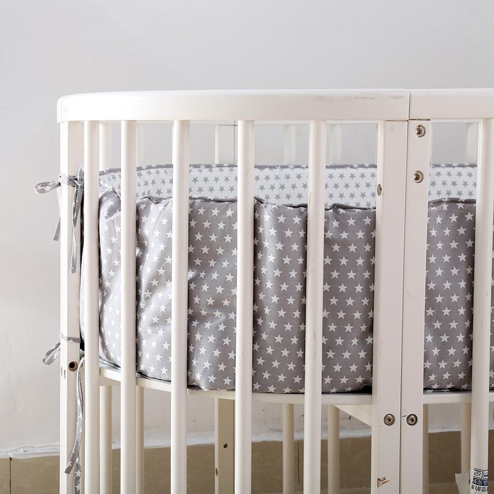 Baby double-sided bed bumper toddler bumpers in the crib bed guardrail for newborns anti-collision printing pattern bedding set