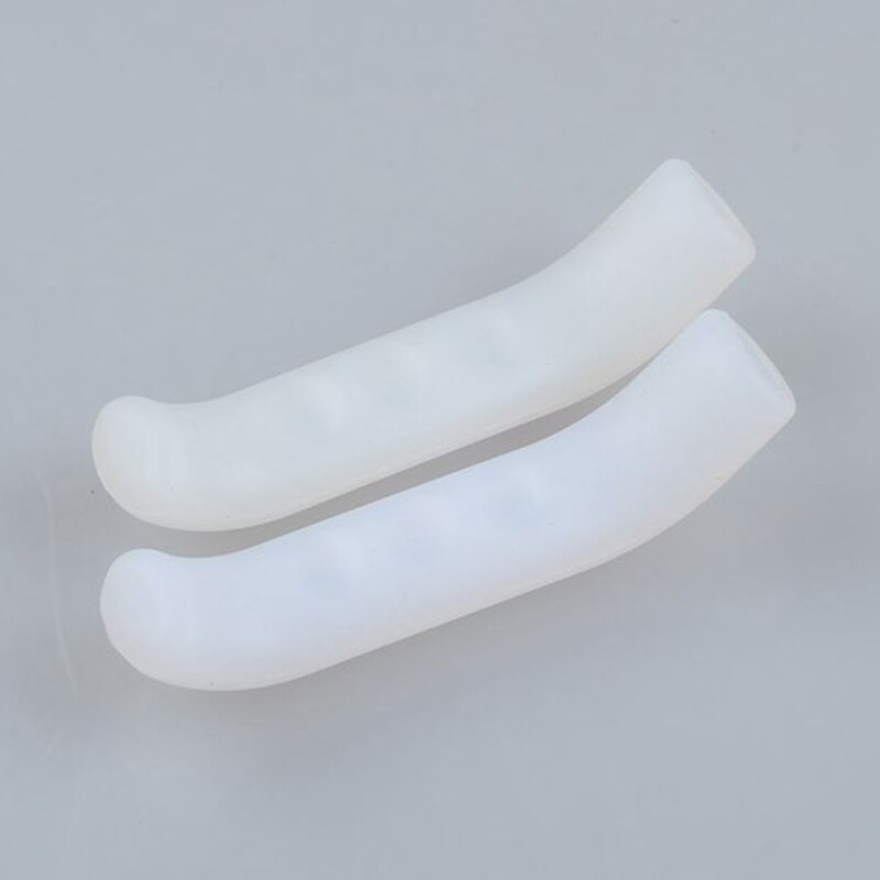1 Paar Silicone Fiets Lever Grips Protectors Anti-Slip Fiets Remhendel Handvat Mouw Mtb Bike Fietsen Siliconen Rem cover Mc: transparent