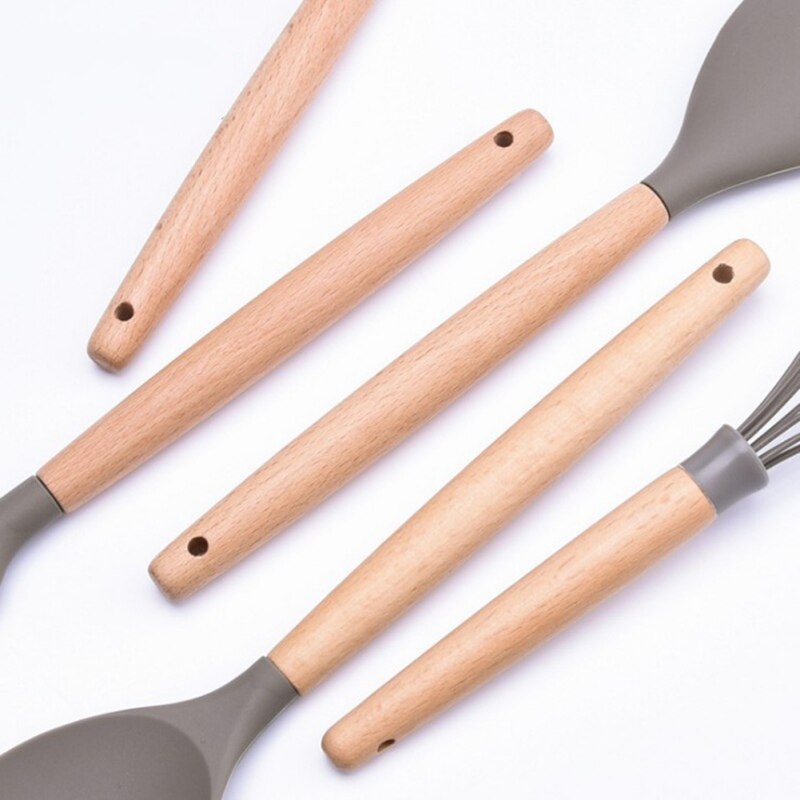 1pc- dreje silikone køkkensæt suppeske køkkenredskaber madlavning non-stick køkkentilbehør