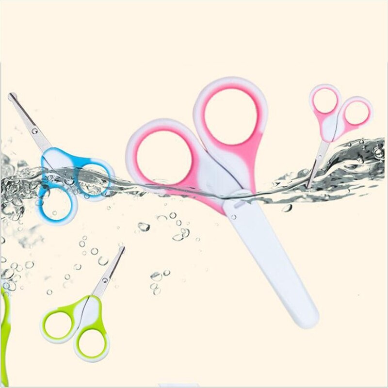 Kids Round Head Manicure Tool Baby Scissors Safe Health Care Care Set Safe Baby Care Equipment
