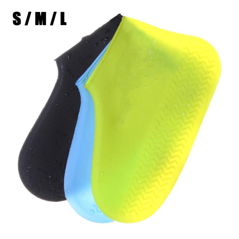 Calzado de silicona reutilizable impermeable para hombre, cubre Botas de lluvia, ropa Unisex lavable antideslizante reciclable