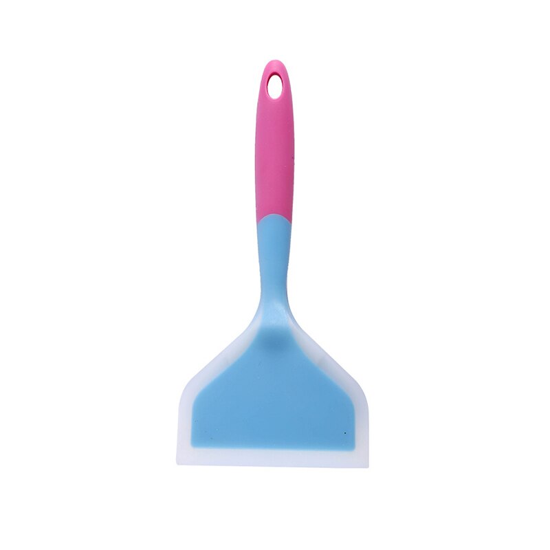Kitchen Spatula Silicone Baking Pastry Tools Beef Meat Egg Scraper Wide Pizza Turners Ice Cream Scoop Home Cooking Utensils: Blue