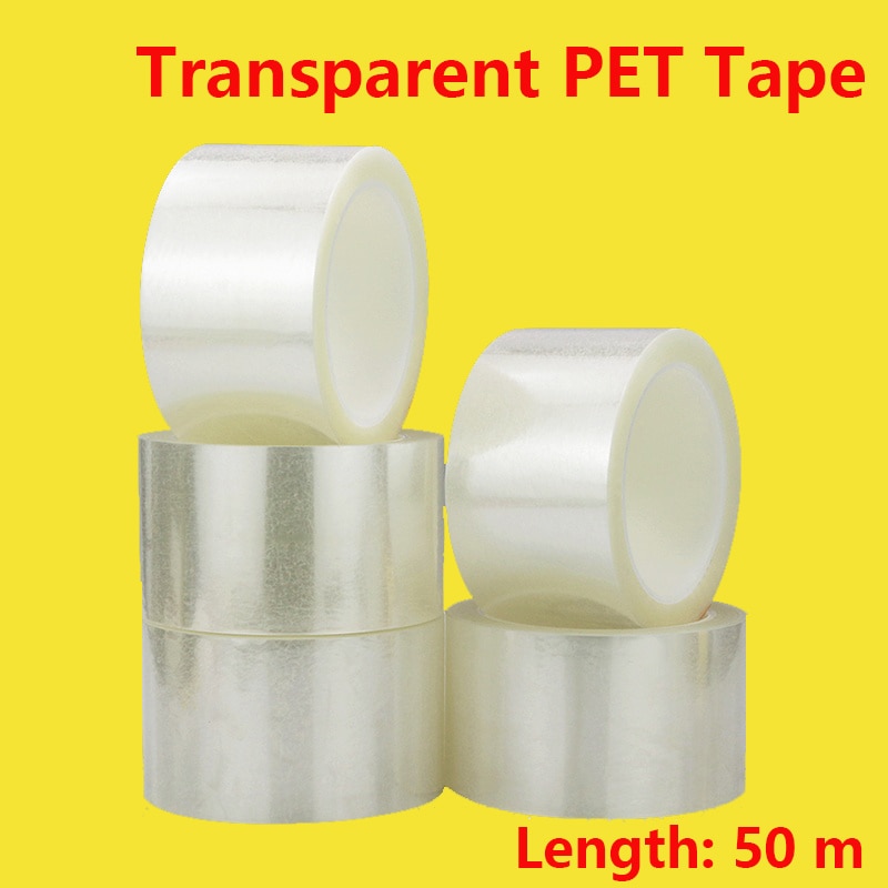 Transparent PET Tape Electrical Insulation Tape Transparent Tapes Film Heat-resistant One-sided Adhesive Tape
