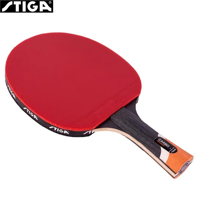 Original STIGA 6-Star Table Tennis Racket 5+2 Carbon Ping Pong Paddle with Rubber 6 STAR Carbon Ping Pong Bat Set