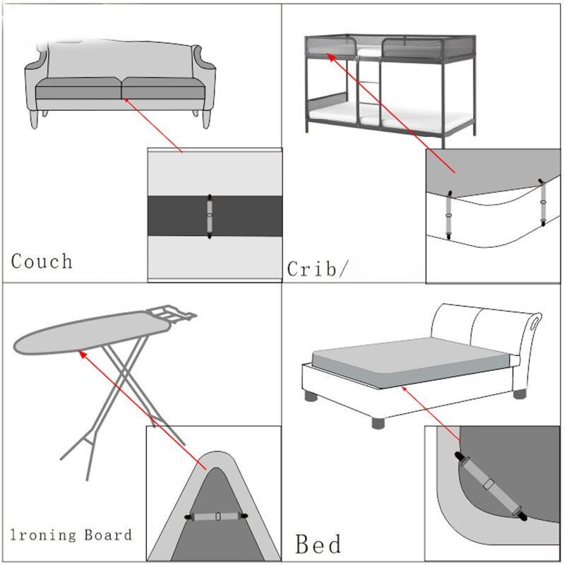 Metalen Clips Elastische Band Metalen Clip Strap Sluiting Slip-On Lakens Sling One Size Houder Beveiligen Clip