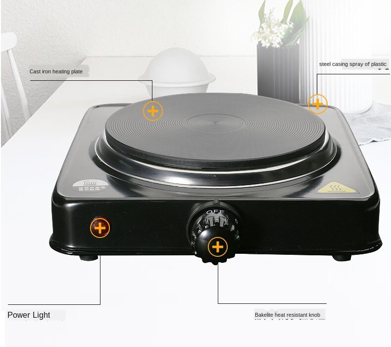 Multifunction Mini Electric Burner Coffee Heating Stove Furnace Pot Heater Warmer Milk Cooker Travel Mug Plate 1000W220V