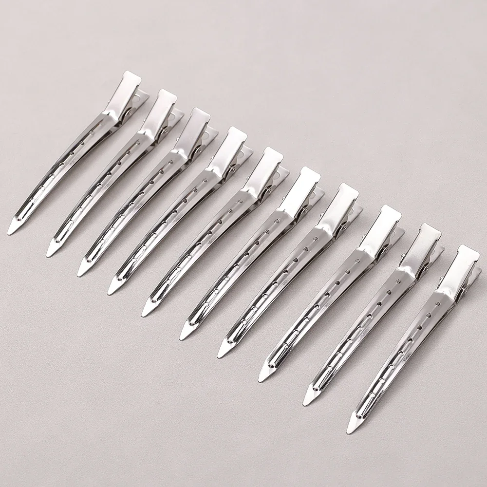 2-10 Stück Metall Entenschnabel Clip Krokodil Lockige Haarnadel Haarspangen Frisur Halter Flauschige Haarwurzel Salon Haarschnitt Kopfbedeckung Bobby Pin