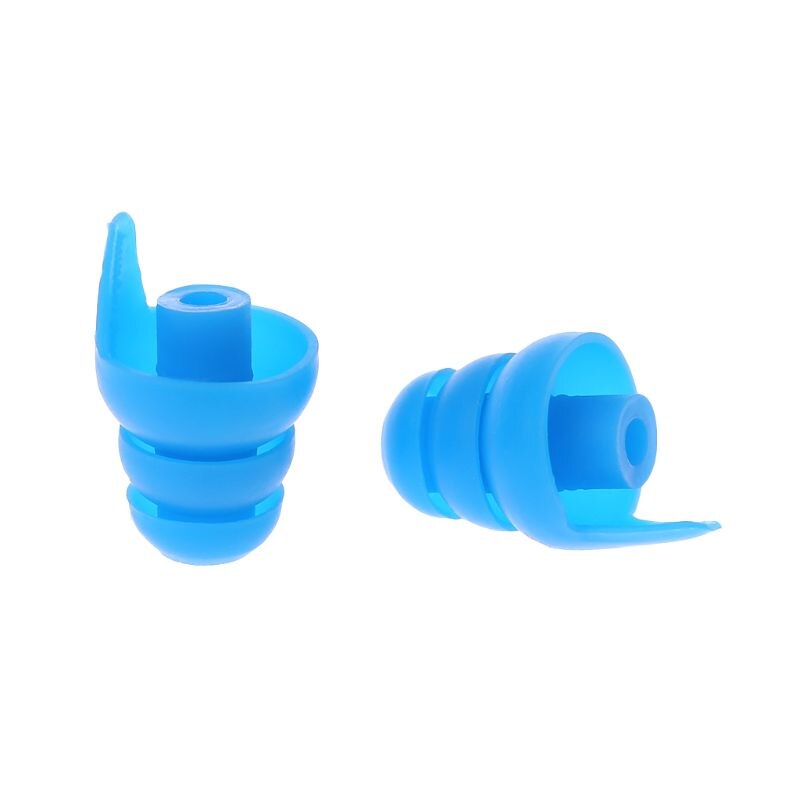1 Pair Silicone Earplugs Noise Cancelling Ear Plugs Hearing Protection 5 colors J2HC