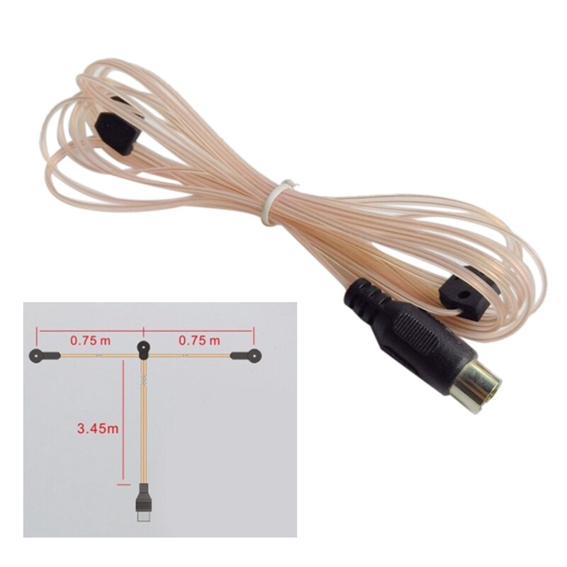 Universal ANT-108 3.2m 75 Ohm FM Radio Aerial Cable Female Connector For Indoor Home o Radio Stereo Receiver
