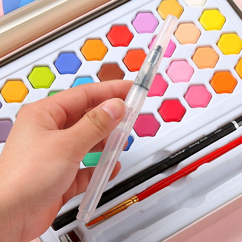Solide Aquarel Verf Set 36 Kleuren Art Set Met Water Borstel Pen Aquarel Pigment Voor Beginners Tekening Levert