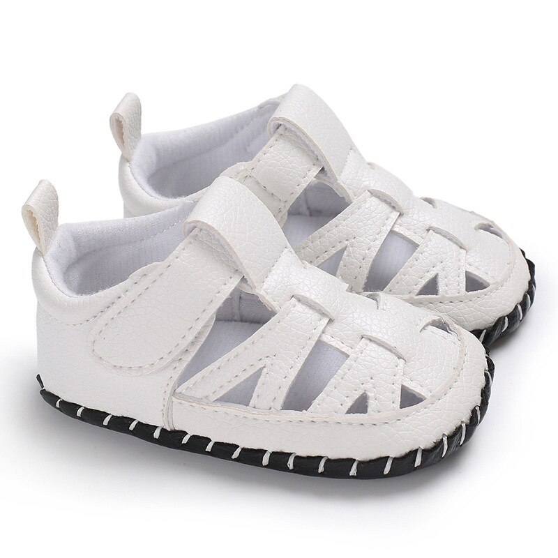 Raise Young PU Leather Summer Baby Boy Sandals Breathable Non-slip Hollow Newborn Toddler Shoes Infant Footwear 0-18M