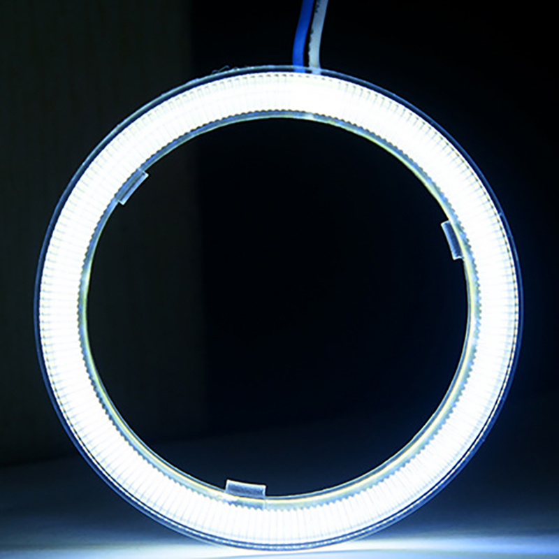 Super Ljusa Halo Ringar COB LED Angel Eyes - 60mm till 120mm - Bil och Motorcykel DRL Lampa