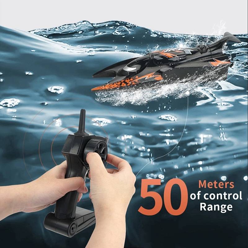 JJRC S6 RC Boat 2.4G Remote Control Speed mini Boats Dual Motors 10km/h 20 mins Using time RC Ship Speedboat Electric Toys