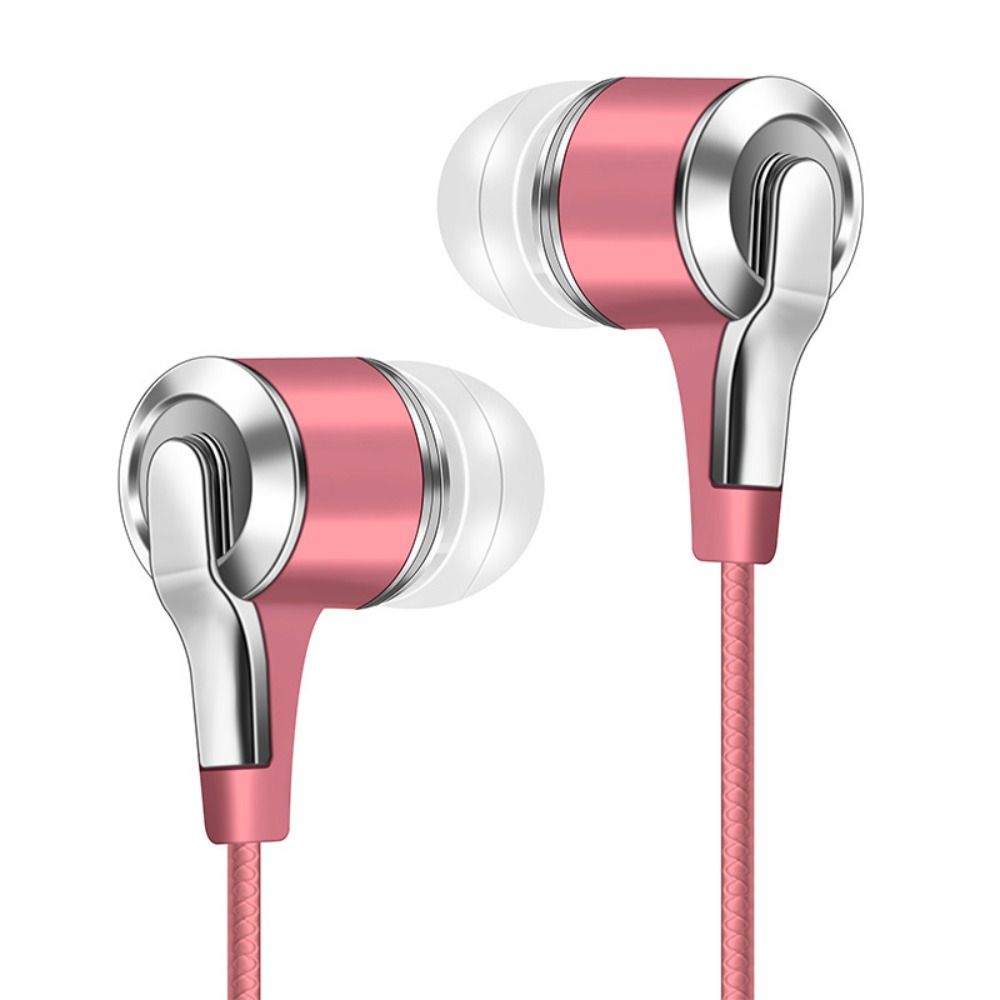Wired Headphones 3.5mm Sport Earbuds Heavy Bass Wire Controlled In-ear Phone Earphones Stereo Headset with Mic Music Gaming: Blue