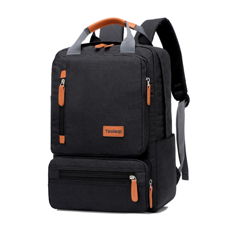 lässig Geschäft Männer Computer Rucksack Licht 15,6-zoll Laptop Tasche Dame Anti-diebstahl Reise Rucksack Grau: Schwarz