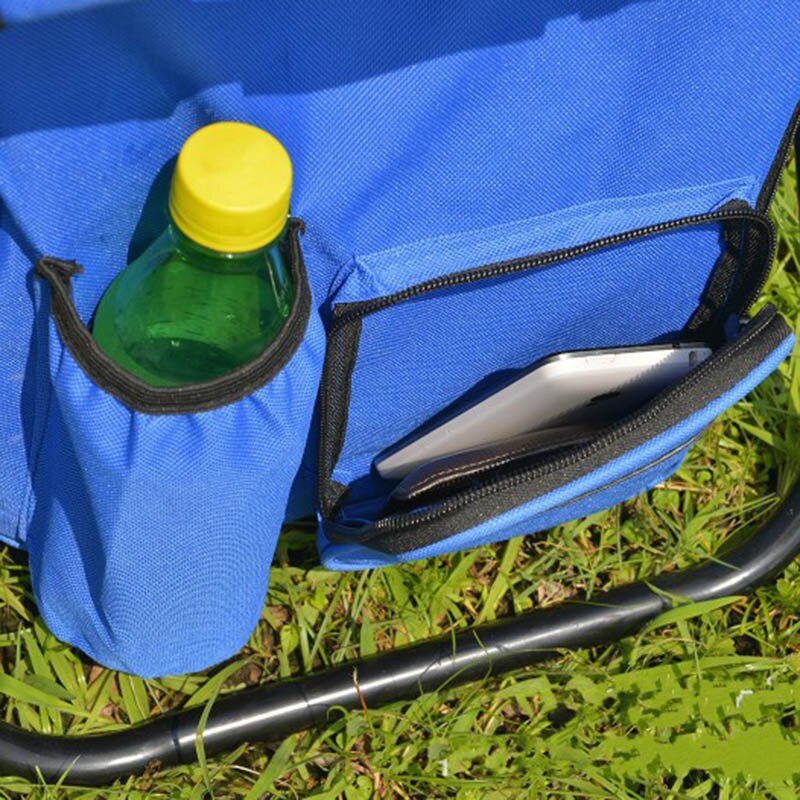 Multifunctional Foldable Camping Chair Seat with Picnic Bag Hiking Seat Bag ENA88