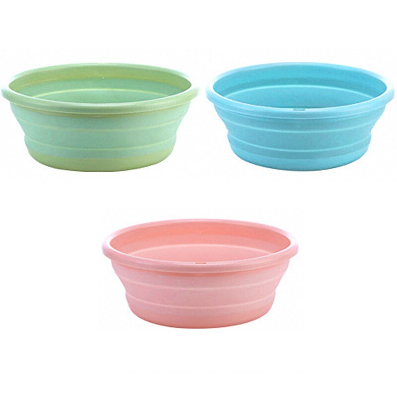 Folding Basin Kitchen Small Items Camping Supplies Housewares Household Cleaning Foldable Laundry Tub Bowl for Washing Durables