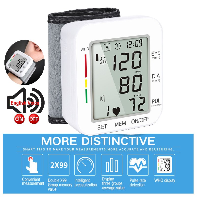 Armband bloeddrukmeter bloeddrukmeter originele bloeddrukmeter manchet bloeddrukmeter handmatige elektronische bloeddrukmeter