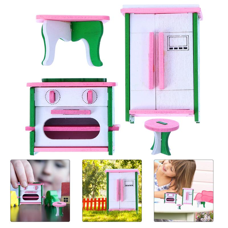 1 Set Mini Play House Furniture Adorable Miniature Doll Toy Accessories