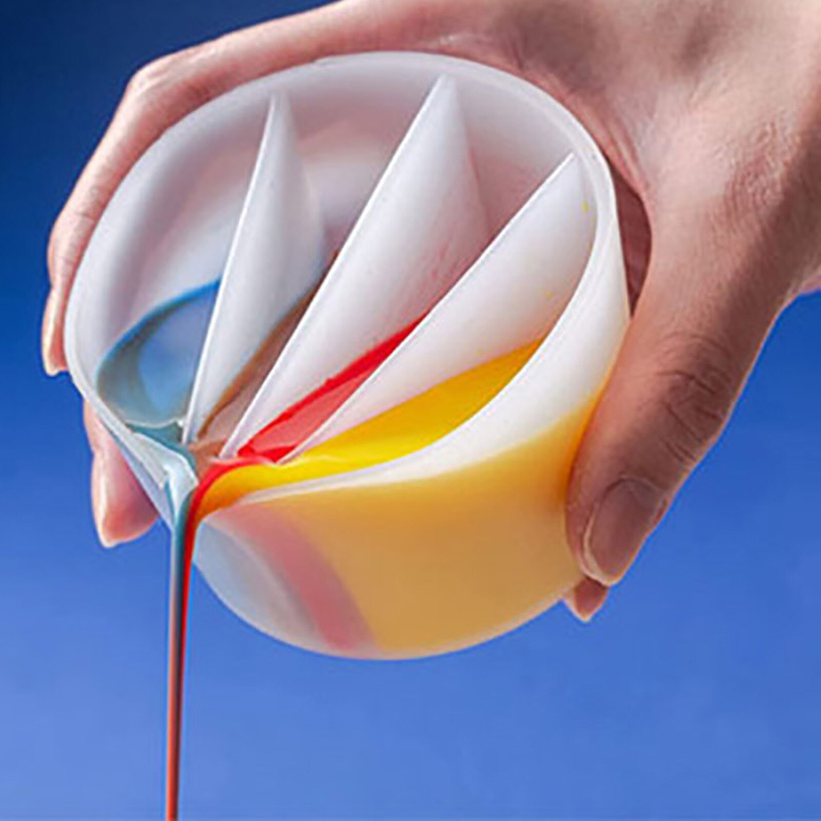 Silicone Epoxy Resin Mixing Cups DIY Epoxy Resin Distribution Measuring Cup Tools for Jewelry Making Painting Color Mixing Cup