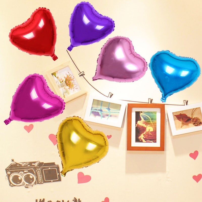 10 inch heart-shaped helium balloon wedding balloons ceremony decoration balloons love birthday balloons