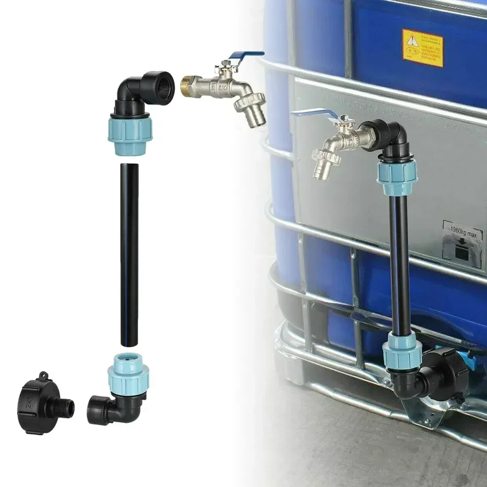 Adapter IBC 3/4 Kraan Zwanenhals Adapter Grove Draad Fittings IBC 3/4 "Tap Regenwatertank S60x6 Container