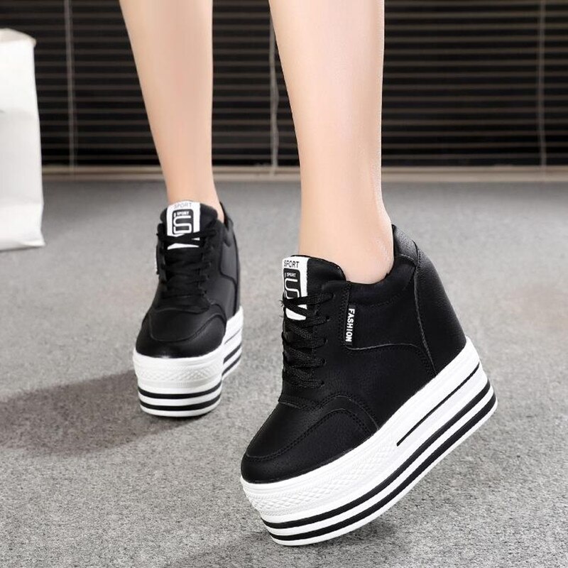 Classic Super High Heels Chunky Sneakers Women Spr... – Grandado