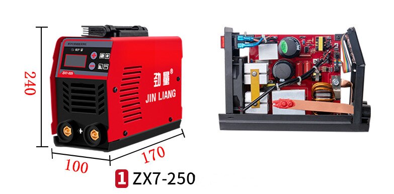ZX7-250 electric welding machine household 220V mini small copper portable portable inverter DC welding machine