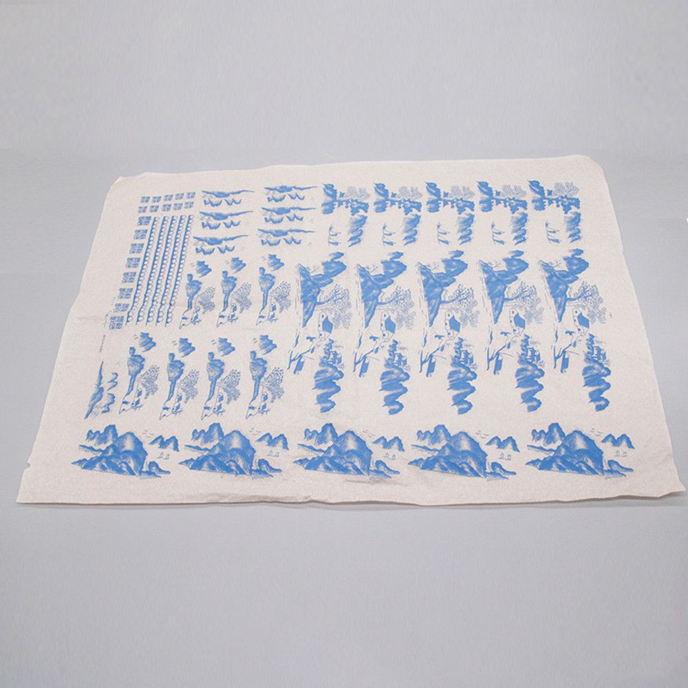 Arts Creatieve Keramiek Transfer Papier Aardewerk Accessoires Blauw En Wit Porselein Papier Glazuur Onderglazuur Bloem Papier: style1