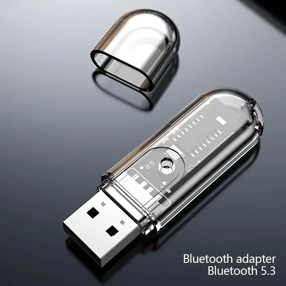 Receptor USB Bluetooth 5,3 para coche, Kit de alimentación para llamadas manos libres, adaptador de Audio inalámbrico estéreo para coche, Radio FM
