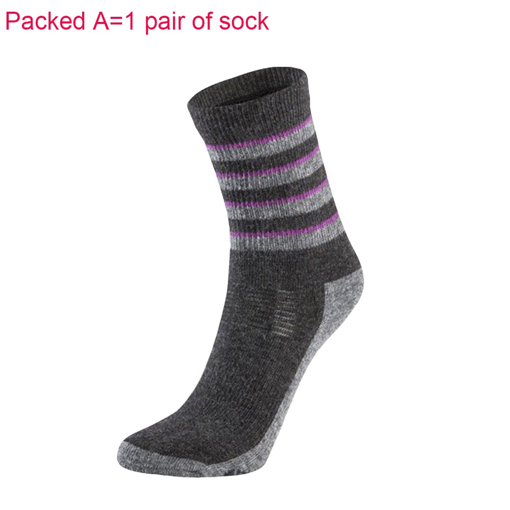 Chaussettes de randonnée en laine mérinos 50% pour enfants, chaussettes chaudes d&#39;hiver pour Sports de plein air, chaussettes thermiques pour équipe, taille européenne 31 à 34: Packed A (1 Pair )