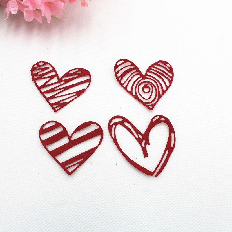 Love Heart Shapes Metal Cutting Dies Stencil Scrapbooking Photo Album Card Paper Embossing Craft DIY Frame Die Cut