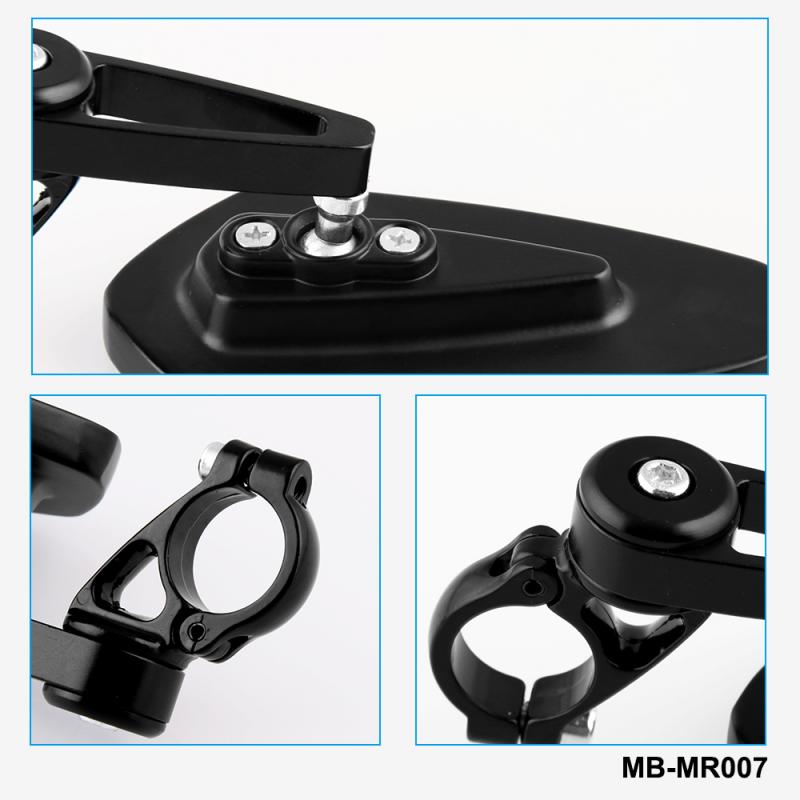 1 Set Motorcycle Aluminum 7/8" 22mm Bar End Side Rearview Mirror Universal Motorbike Bike Handlebar Rear View Mirrors