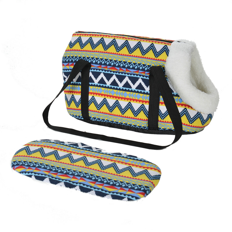 Transportín para perros pequeños y gatos, mochila portátil de lado suave para Yorkshire, bolso de lana para cachorros, bolsa de transporte de viaje para mascotas Pug: L / Blanco