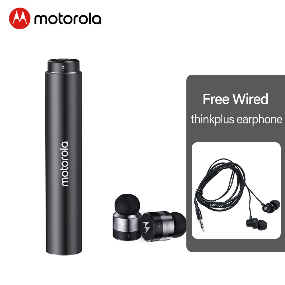 Motorola VerveBuds 300 Wireless Bluetooth Earphone In-Ear Mini Sports Headphones For Apple Samsung Huawei Phone VerveBuds300: Black with tw13